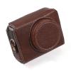 Andoer Portable Camera Case PU Leather Camera Carrying Bag with Replacement Shoulder Strap for Sony ZV1 ZV-1 Camera, Brown, coffee view 3