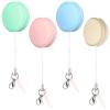STOBOK 4pcs Macaron Screen Cleaners Eyeglass Lens Portable Phone Screen Cleaners Keychain Screen Cleaning Brush Computer Glasses Cleaner Cloth (Random Color) view 1