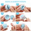 STOBOK 4pcs Macaron Screen Cleaners Eyeglass Lens Portable Phone Screen Cleaners Keychain Screen Cleaning Brush Computer Glasses Cleaner Cloth (Random Color) view 2