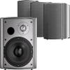 STUDIOFINIX 6.5 Inch Indoor Outdoor Speakers Wired Waterproof,Wall Mount Passive Speakers,800Watt Powerful Bass,for Home Patio Porch Garden Covered Deck (2Pairs, Black) view 1