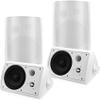 STUDIOFINIX 6.5 Inch Passive Indoor Outdoor Speakers Wired Waterproof with 800Watts, Wall Mount Speaker,for Patio,Covered Porch,Deck,Poolside(4 SpeakersWhite) view 1