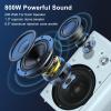 STUDIOFINIX 6.5 Inch Passive Indoor Outdoor Speakers Wired Waterproof with 800Watts, Wall Mount Speaker,for Patio,Covered Porch,Deck,Poolside(4 SpeakersWhite) view 3