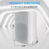 STUDIOFINIX 6.5 Inch Passive Indoor Outdoor Speakers Wired Waterproof with 800Watts, Wall Mount Speaker,for Patio,Covered Porch,Deck,Poolside(4 SpeakersWhite) view 4
