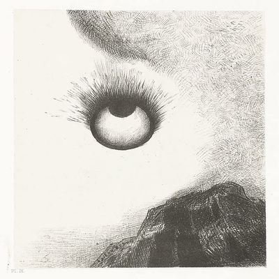 Everywhere Eyeballs Aflame : Odilon Redon : Archival Art Print
