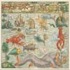 Sebastian Mnster : Sea Monster Chart : 1544 : Archival Art Print view 1