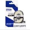 Epson LABELWORKS 224NYLBWPX Genuine Nylon Tape Cartridge - Black on White Industrial Label Maker Tape - 1" (24MM) Wide, 19' view 1