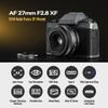 TTArtisan AF 27mm F2.8 Lens APS-C Auto Focus Lenses for Fuji X Mount X-A3 X-A5 X-A7 X-H1 X-T100 X-T20 X-T200 X-T3 X-T30 X-T30II X-T4 X-Pro3 X-E3 X-E4 X-S10 X-S20 Mirrorless Camera (Black) view 2