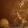 Spinning Ferris Wheel with Personalized 1-12 Family Name Custom Metal Desktop windmill with LED Light for Home Dcor Christmas Birthday Gifts view 2