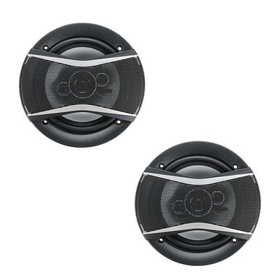 Acaigel 2pcs 6" 650W 91dB 12V Car Door Audio Music Stereo HiFi Coaxial Speakers with Cover