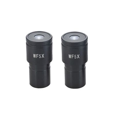 Microscope Kit 1 Pair Wide-Angle Eyepiece WF5X 10X 16X 20X 25X 30X Microscopio, Eyepiece 23.2mm Biological Stereo Microscope Microscope Lens Adapters (Color : WF5X)