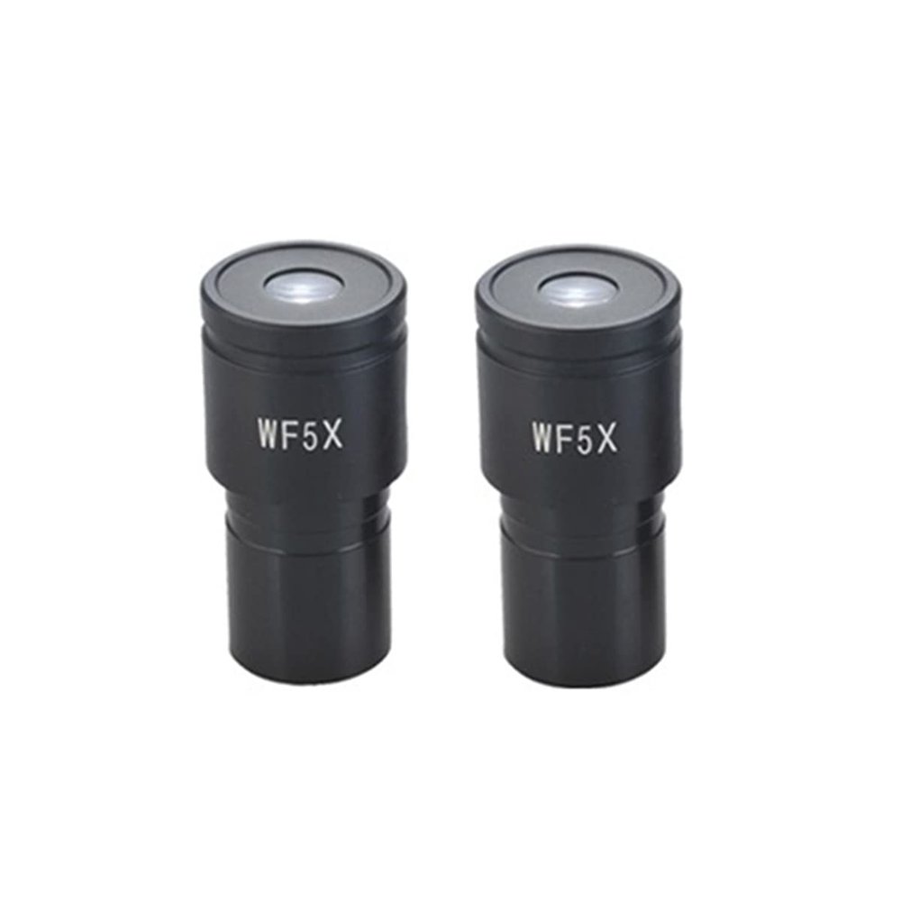 Microscope Kit 1 Pair Wide-Angle Eyepiece WF5X 10X 16X 20X 25X 30X Microscopio, Eyepiece 23.2mm Biological Stereo Microscope Microscope Lens Adapters (Color : WF5X)