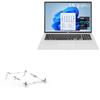 BoxWave Stand and Mount Compatible with LG Gram 17 (17Z95P) - Pocket Aluminum Stand 3-in-1, Portable Multi Angle Viewing Riser - Metallic Silver view 1