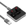 GEEKRIA RGB Meeting Mute Controller Compatible with Windows Zoom App, Mute/Unmute Microphone Audio, Stop/Start Video, Mechanical Keyboard Buttons for Online Classroom, Conference (Black) view 1