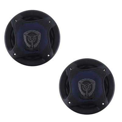 Acaigel 2pcs 6.5" 500W Car HiFi Coaxial Speaker Audio Music Full Range Frequency Speaker,Black