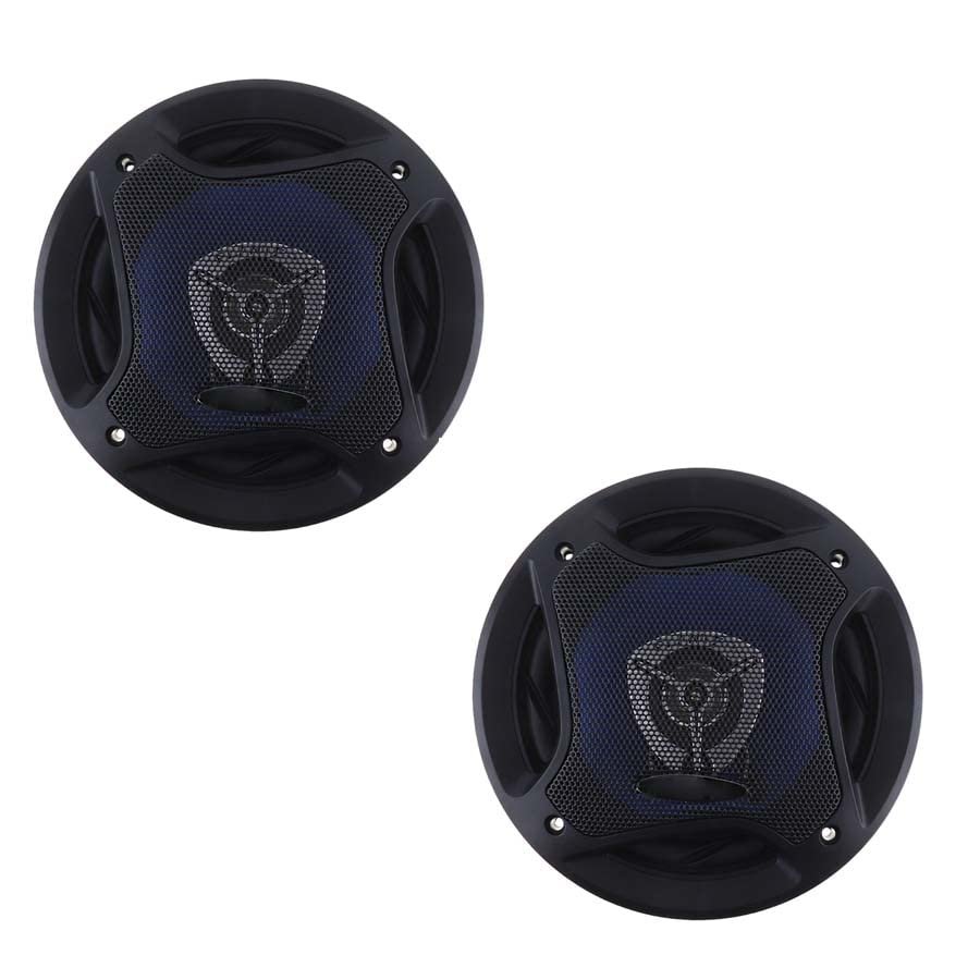 Acaigel 2pcs 6.5" 500W Car HiFi Coaxial Speaker Audio Music Full Range Frequency Speaker,Black