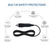 J-ZMQER Car DC Adapter Compatible with Craig CTFT719 Portable Dual Screen Black 7/ LCD DVD Player view 4