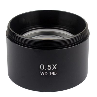 RADHAX Microscope Kit 0.5X 0.7X 1X 2.0X Auxiliary Objective Lens for Zoom Stereo Microscope Thread 48mm Microscope Lens Adapters (Color : 2.0X 0.5X)