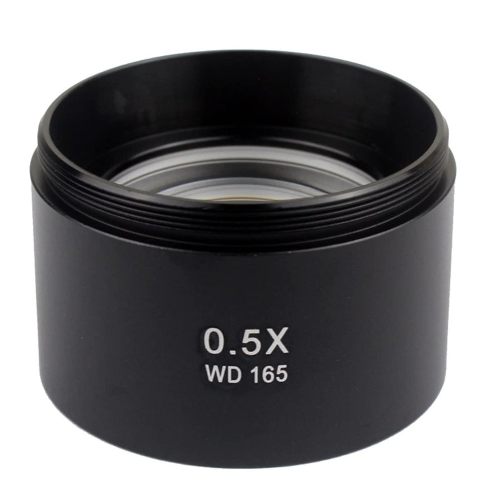 RADHAX Microscope Kit 0.5X 0.7X 1X 2.0X Auxiliary Objective Lens for Zoom Stereo Microscope Thread 48mm Microscope Lens Adapters (Color : 2.0X 0.5X)