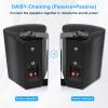 Herdio 6.5 Inch 400W Outdoor Speakers Wired Waterproof with Powerful Bass,Wall Mount Speakers for Patio Garage Covered Deck,All-Weather(Pair,Black) view 3