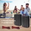 Herdio 6.5 Inch 400W Outdoor Speakers Wired Waterproof with Powerful Bass,Wall Mount Speakers for Patio Garage Covered Deck,All-Weather(Pair,Black) view 4