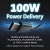 Kensington Triple Display USB-C Docking Station with 100W PD for Dell, HP, Lenovo, Acer, ASUS, Razer, Surface (Black) view 4