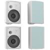 Herdio 6.5 Inches Outdoor Speakers Wired Waterproof Passive,Wall Mount Speakers with 800 Watts Powerful Bass for Home Patio Garden Covered Deck,All-Weather Durability,White(2 Pairs) view 1
