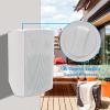 Herdio 6.5 Inches Outdoor Speakers Wired Waterproof Passive,Wall Mount Speakers with 800 Watts Powerful Bass for Home Patio Garden Covered Deck,All-Weather Durability,White(2 Pairs) view 4