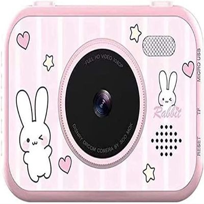 ELORES Kids Digital Camera - 12MP Children's Selfie Camera with 3.5 Inches Large Screen for Boys and Girls,1080P Rechargeable Electronic Camera with 32GB TF Card