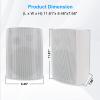 Herdio 6.5 Inches Outdoor Bluetooth Speakers Waterproof with Powerful Bass,Wall Mount Speakers Wired Weather Resistant for Patio Home Deck Porch Backyard 400 Watts(White) view 4