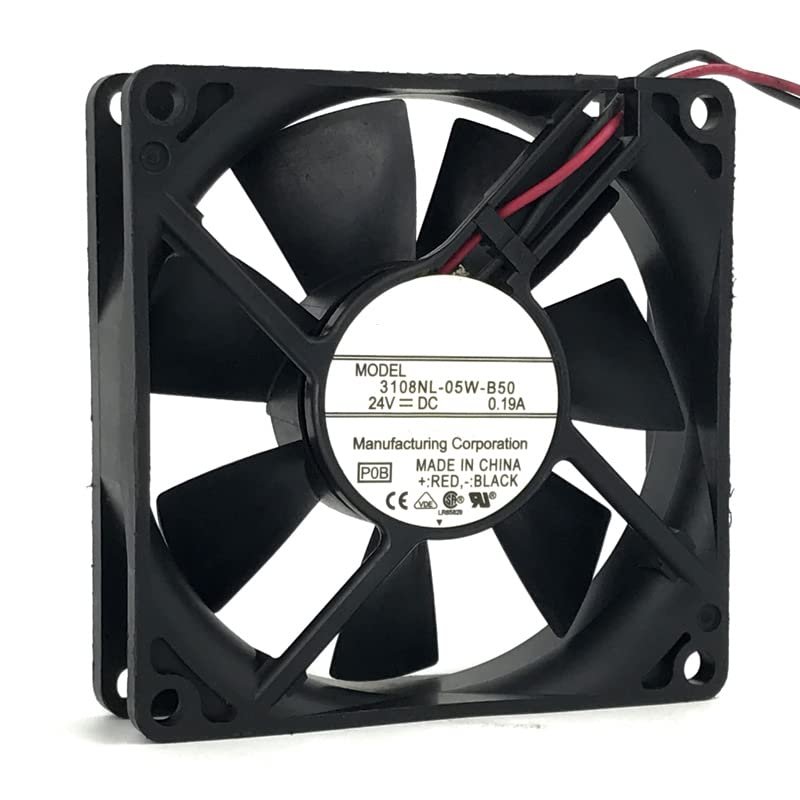 3108NL-05W-B50 DC24V 0.18A 7020 7cm 2-Wire Inverter Cooling Fan