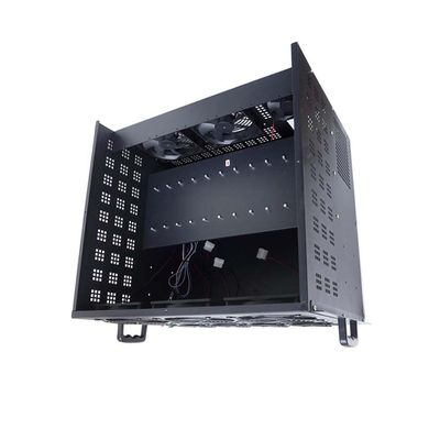 Acaigel Open Air Mining Rig Case Frame w/ 10 Fans for ATX PSU 6u 6 Graphics Card Holder