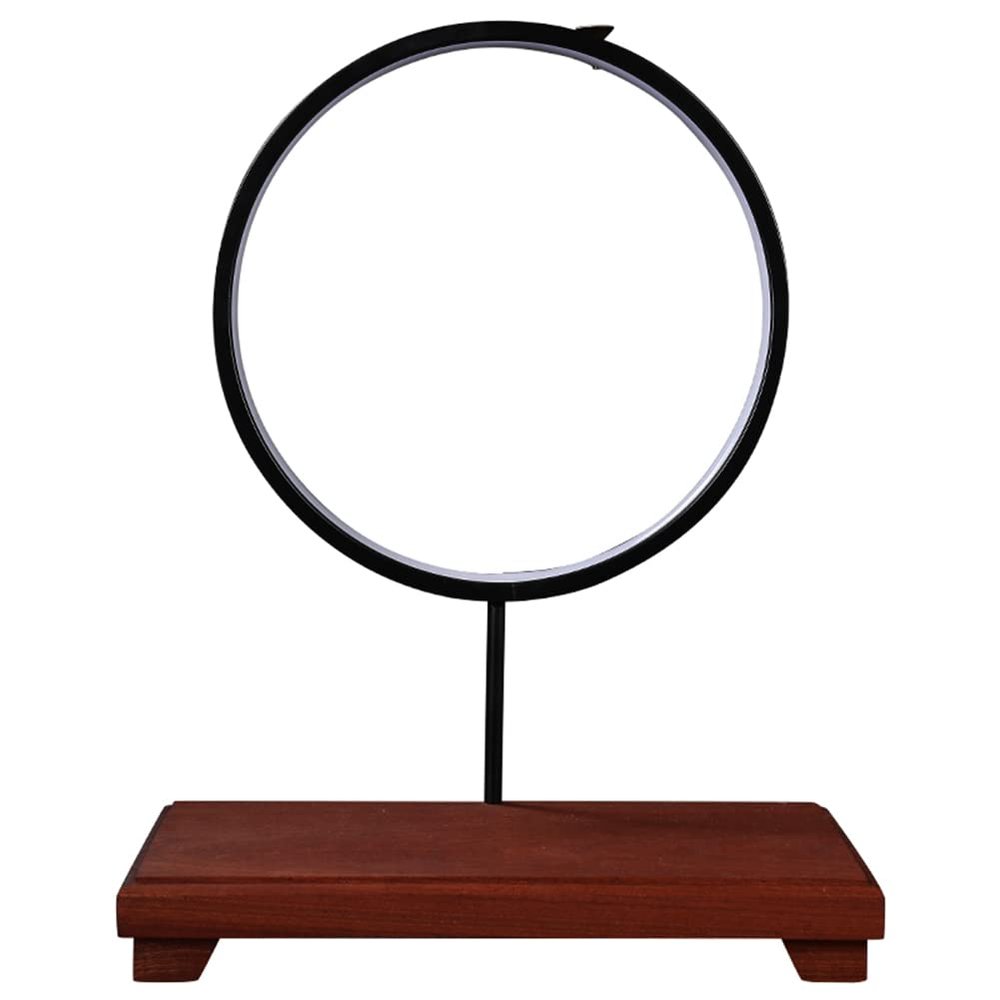 ZCBYBT Buddha Offering Table Statue Display Table with Light Ring and Luminous Base Solid Wood Buddha Decorative Household Accessories