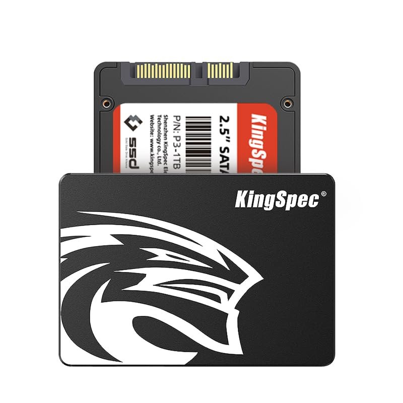 KingSpec 1TB 2.5 SSD SATA III Internal - 550MB/s Read, 520MB/s Write with 3D NAND Flash, for Laptop & Desktop PC Upgrade
