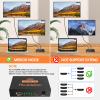 HDMI Splitter 1x4, Sorthol 1 in 4 Out HDMI Splitter Audio Video Distributor 3D & 4K x 2K Box for HDTV, STB, PS3, PS4 Pro Blu-Ray DVD Player, Projector Etc view 4