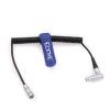 Eonvic 0B 2 Pin Right Angle to XS6 4 Pin Female Coiled Power Cable for Teradek ARRI RED SmallHD Paralinx Preston Transvideo Offhollywood Switronix Camera to Portkeys BM5 BM7 Monitor view 1