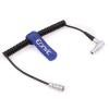 Eonvic 0B 2 Pin Right Angle to XS6 4 Pin Female Coiled Power Cable for Teradek ARRI RED SmallHD Paralinx Preston Transvideo Offhollywood Switronix Camera to Portkeys BM5 BM7 Monitor view 2