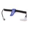 Eonvic 0B 2 Pin Right Angle to XS6 4 Pin Female Coiled Power Cable for Teradek ARRI RED SmallHD Paralinx Preston Transvideo Offhollywood Switronix Camera to Portkeys BM5 BM7 Monitor view 3
