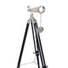 Nautical Floor Telescope Vintage Marine Ship Telescope Office Decor Collectible Home Decor Furniture Wooden Tripod Black Silver Zoom Working scopes view 4