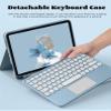 AnMengXinLing Keyboard Case for iPad (A16) 11th 2025/iPad 10th Generation, Touchpad Detachable Keyboard with Pencil Holder -Slim Leather Folio Smart Cover for iPad11/iPad10 (Sky Blue) view 3