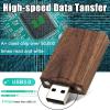 Wood USB Flash Drive with Wooden Gift Box TATMOHIK 64GB USB 3.0 Wedding Wood Flash Drive Box Walnut Wooden Thumb Drive for Keepsakes for Wedding/Birthday/Valentines Day view 2