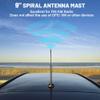 Anina 9 Inch Car Radio Antenna Mast for Select Toyota RAV4 Corolla Highlander Lexus IS300 RX350 1995-2019 AM FM Vehicle Radio Spiral Aerial view 2