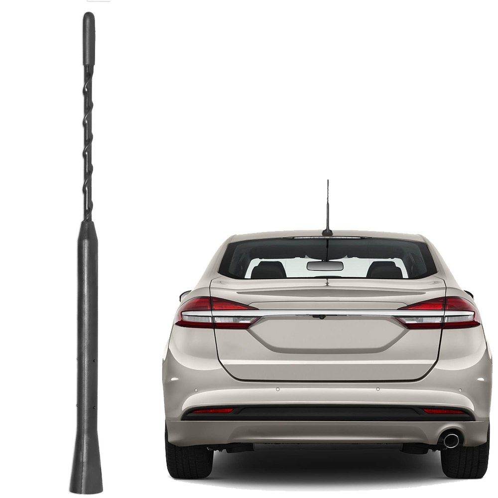 Anina 9 Inch Car Radio Antenna Mast for 2007-2020 Ford Focus Explorer Ranger Lincoln MKT Mercury Milan AM FM Roof Mount Vehicle Radio Aerial M4 M5 M6 Threaded Adapter
