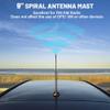 Anina 9 Inch Car Radio Antenna Mast for 2007-2020 Ford Focus Explorer Ranger Lincoln MKT Mercury Milan AM FM Roof Mount Vehicle Radio Aerial M4 M5 M6 Threaded Adapter view 2