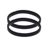 COLORFUL BLING 2-6pcs Metal Arm Band Adjustable Anti-Slip Bracelet Shirt Sleeve Holders Wrap Bangle Garters Stretch Armbands Set Gift for Men Father Husband Lover-2pcs black view 2