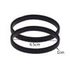 COLORFUL BLING 2-6pcs Metal Arm Band Adjustable Anti-Slip Bracelet Shirt Sleeve Holders Wrap Bangle Garters Stretch Armbands Set Gift for Men Father Husband Lover-2pcs black view 3