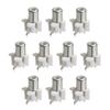 Juvielich 10Pcs RCA Female Jack 2 Pin PCB Mounted AV Concentric Outlet 1 RCA Female Socket Connector Stereo Audio Video Jack 1P view 1