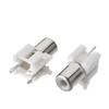 Juvielich 10Pcs RCA Female Jack 2 Pin PCB Mounted AV Concentric Outlet 1 RCA Female Socket Connector Stereo Audio Video Jack 1P view 3