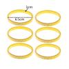 COLORFUL BLING 2-6pcs Metal Arm Band Adjustable Anti-Slip Bracelet Shirt Sleeve Holders Wrap Bangle Garters Stretch Armbands Set Gift for Men Father Husband Lover-6pcs gold view 2