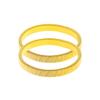 COLORFUL BLING 2-6pcs Metal Arm Band Adjustable Anti-Slip Bracelet Shirt Sleeve Holders Wrap Bangle Garters Stretch Armbands Set Gift for Men Father Husband Lover-2pcs gold view 2
