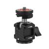 Andoer Multi-functional Mini Ball Head 360Rotatable Aluminum Alloy Ballhead Adapter Tripod Head 1/4 Inch Screw & Cold Shoe Connection with Dual Side Cold Shoe Mounts for DSLR Camera LED Video Light view 1
